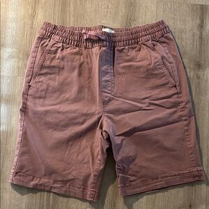 H&M Men's Dusty Rose Flat Front Shorts